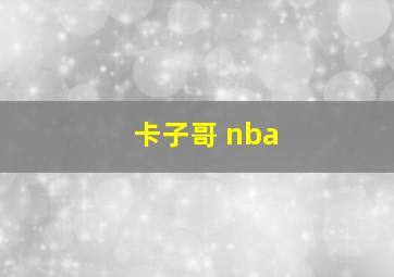 卡子哥 nba